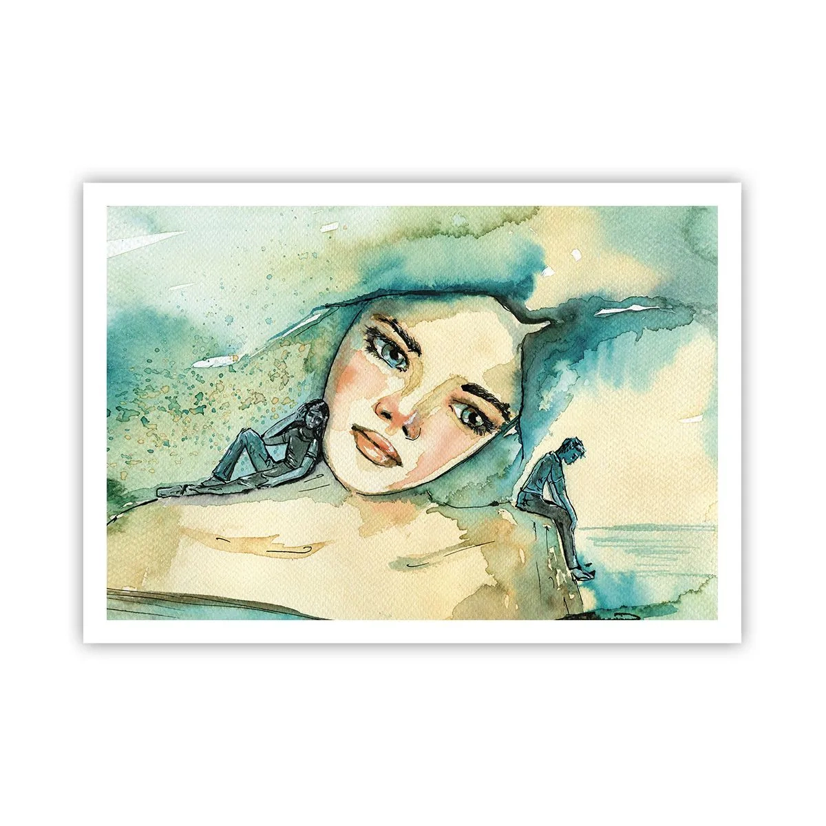 Affisch - Am I blue? - 100x70 cm