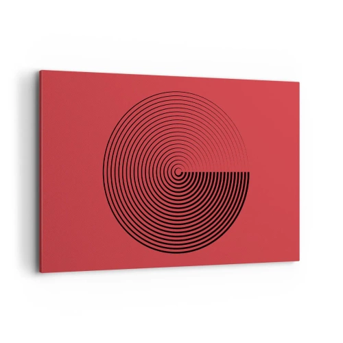 Canvastavla - Bild på duk - Cirkulär rörelse - 120x80 cm