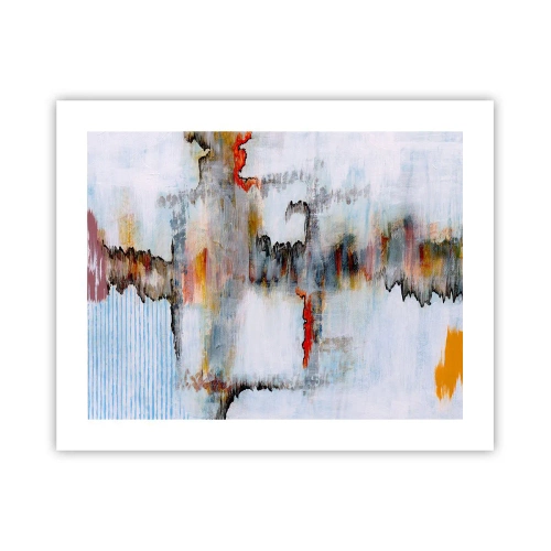 Affisch - Med pinne på vatten - 50x40 cm