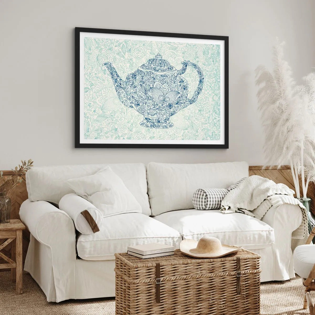 Affisch i svart ram - Techarm - 70x50 cm