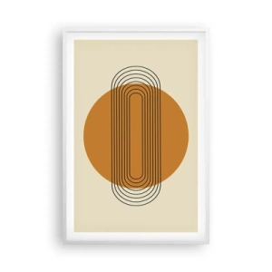 Affisch i vit ram - Perfekt plan - 61x91 cm