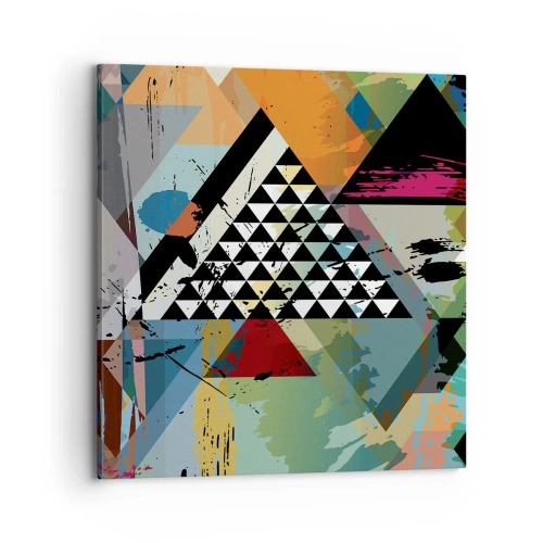 Canvastavla - Bild på duk - Det är så enkelt - 70x70 cm