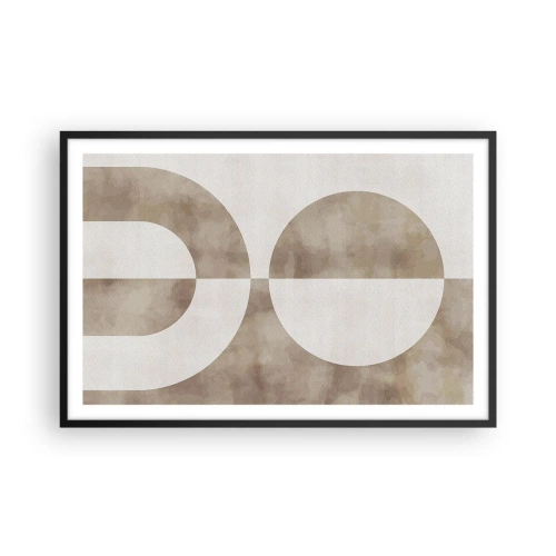 Affisch i svart ram - Likheter och skillnader - 91x61 cm