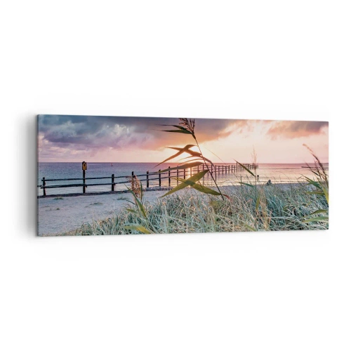 Canvastavla - Bild på duk - Försvinner inte med vinden - 140x50 cm