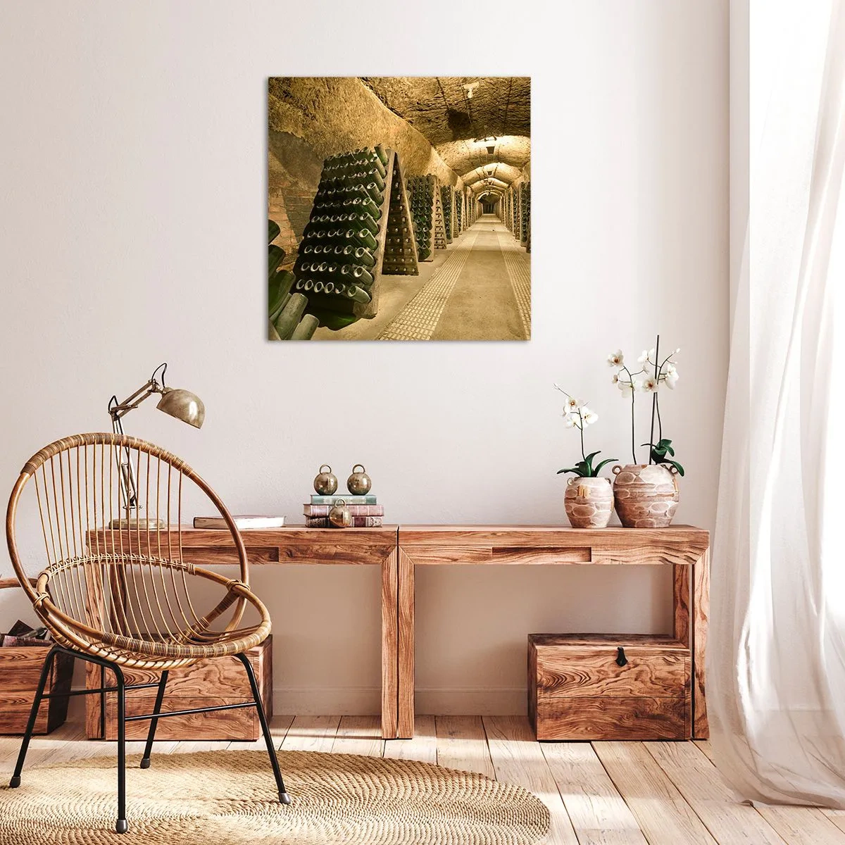 Canvastavla - Bild på duk - Smakens uppståndelse - 40x40 cm