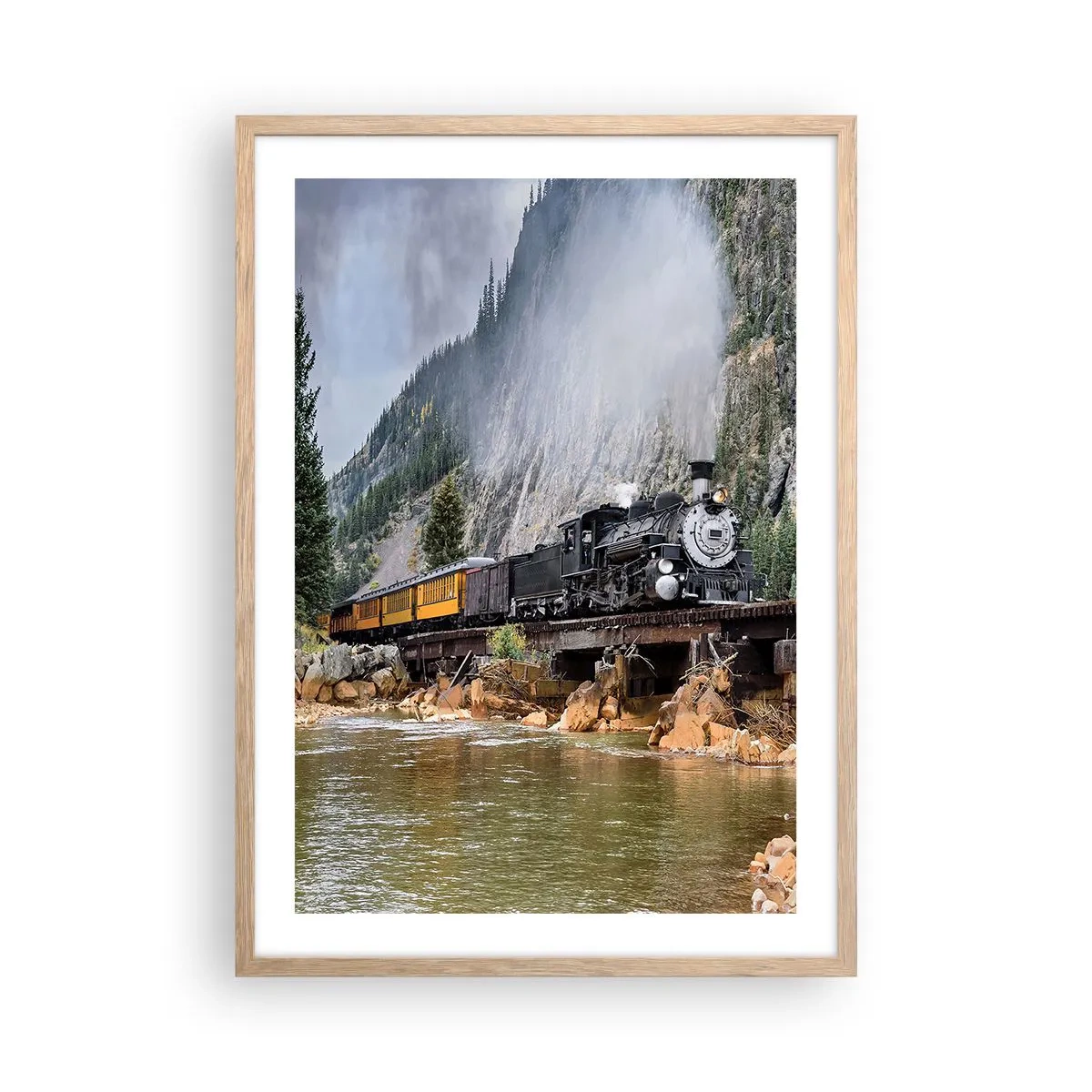 Affisch i ram av ljusek - Vart ska du? Vart? - 50x70 cm