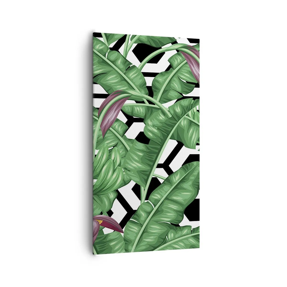 Canvastavla - Bild på duk - Symmetrisk komposition från naturen - 65x120 cm