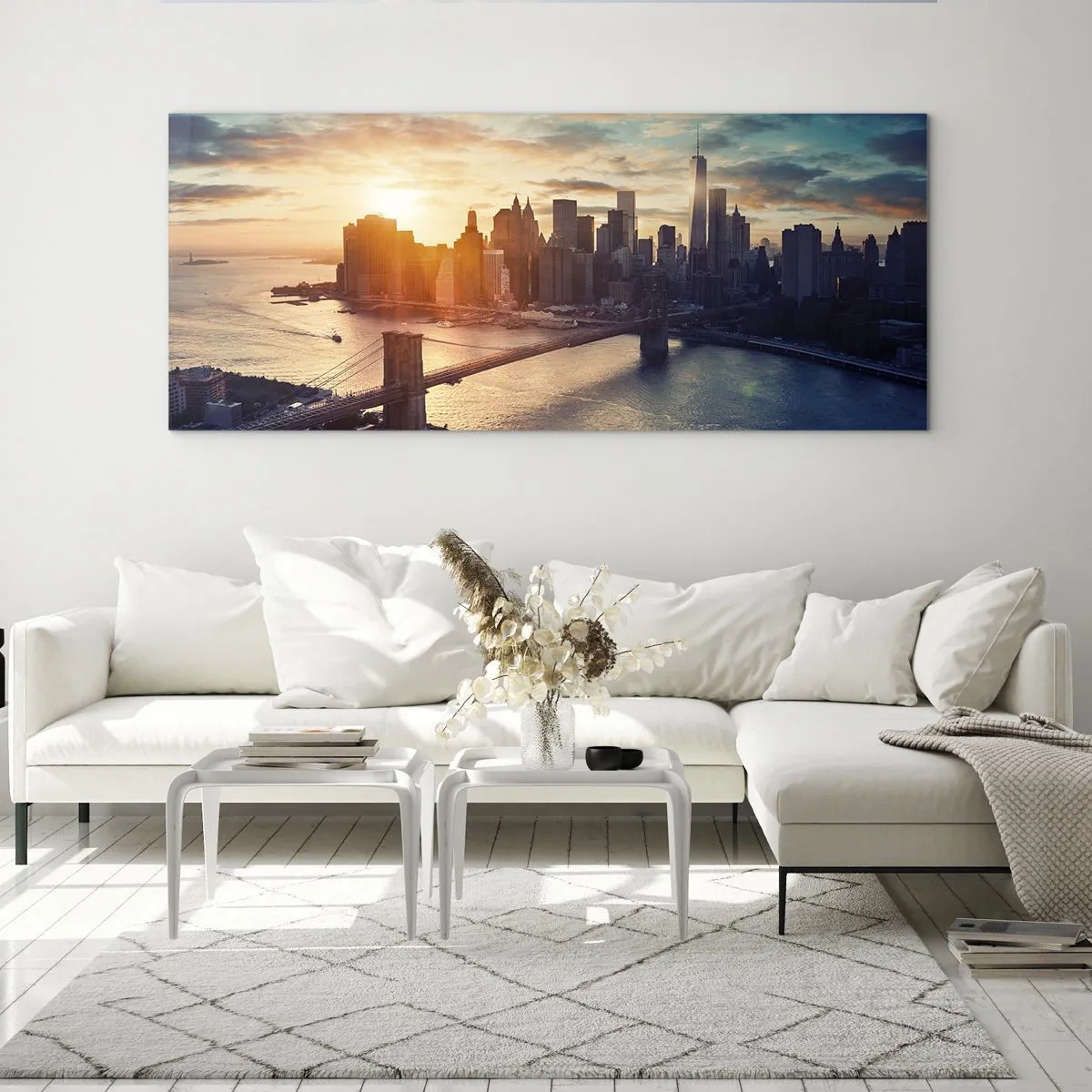 Glastavla - Bild på glas - Västkulturens monument - 160x50 cm