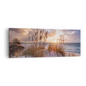 Canvastavla - Bild på duk - Farväl till solen och vinden - 140x50 cm