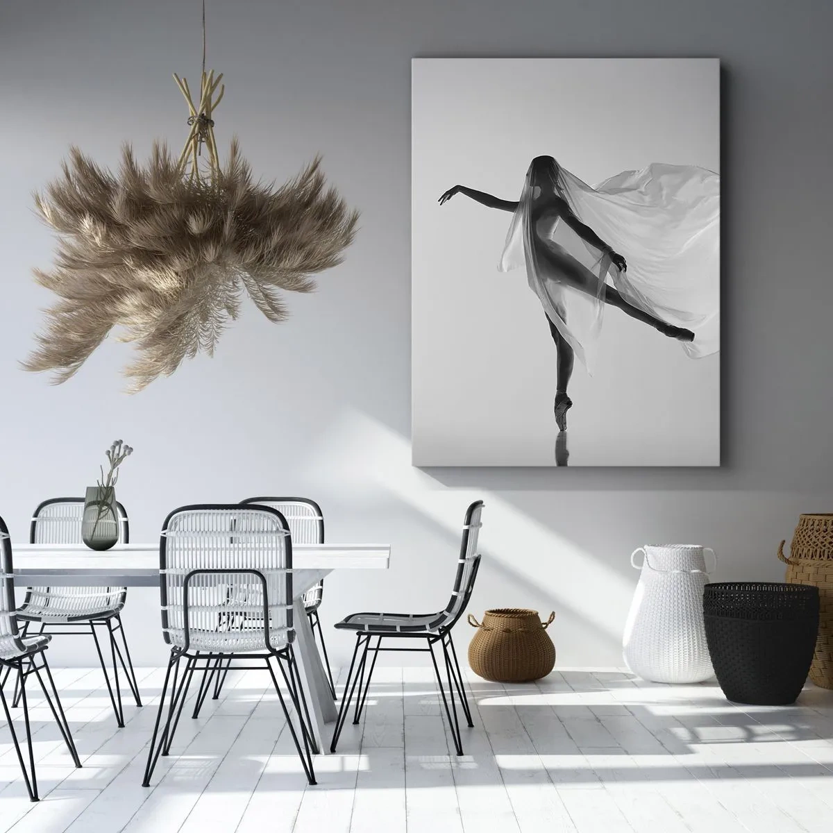 Canvastavla - Bild på duk - Lätthet och grace - 50x70 cm