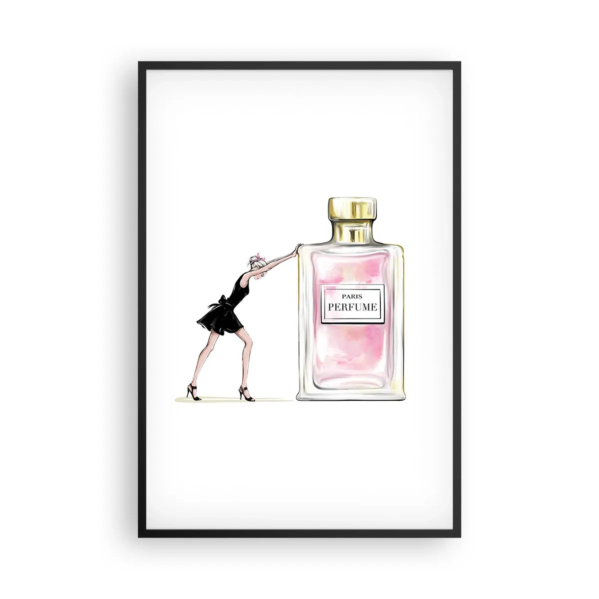 Affisch i svart ram - Kvinnlighetens kärna - 61x91 cm