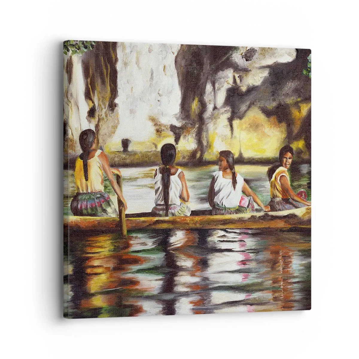 Canvastavla - Bild på duk - I polynesiskt paradis - 30x30 cm