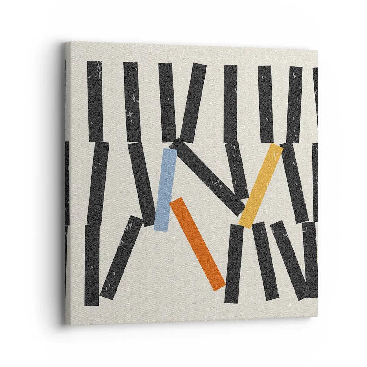 Canvastavla - Bild på duk - Domino - komposition - 30x30 cm