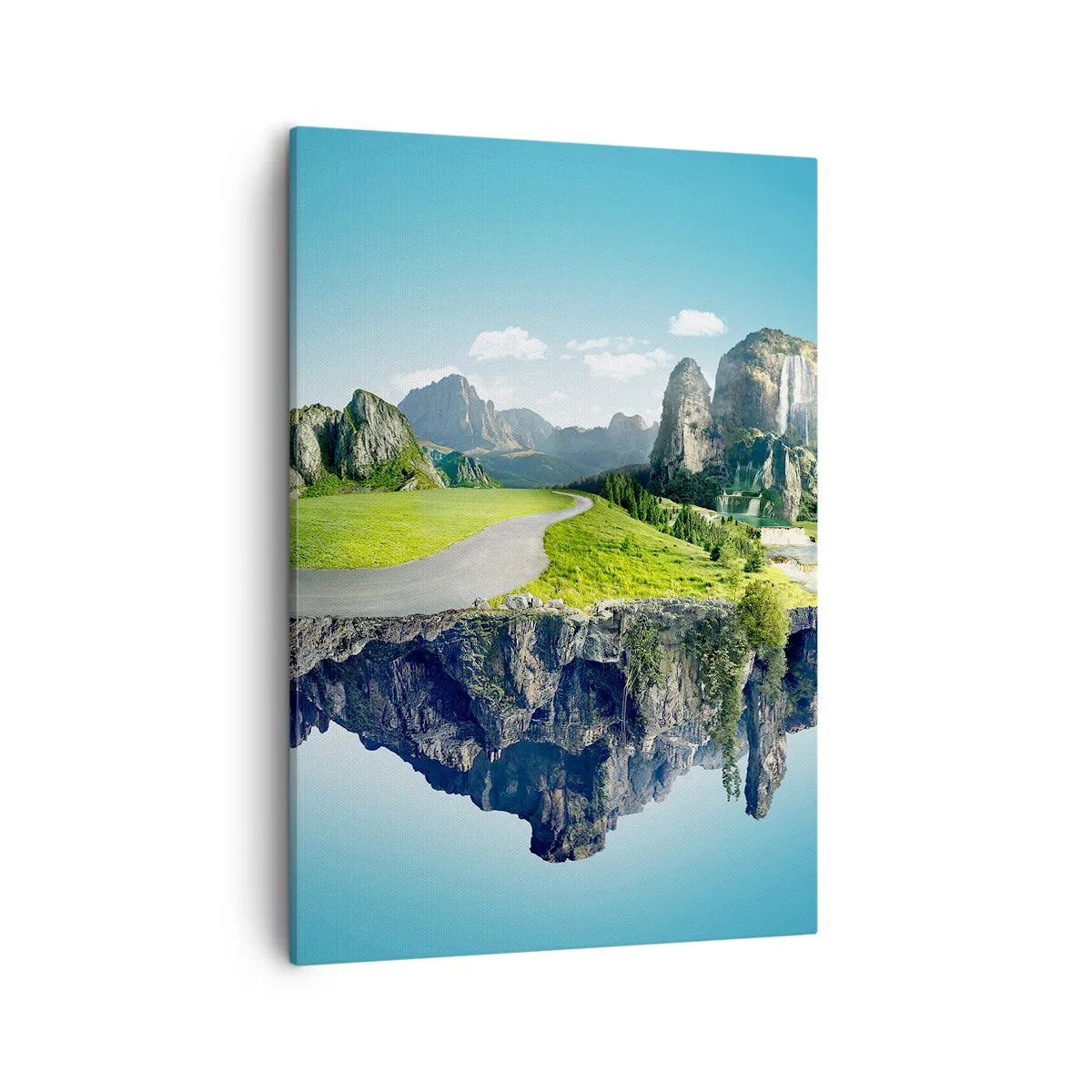 Canvastavla - Bild på duk - Fantastisk ö - 50x70 cm