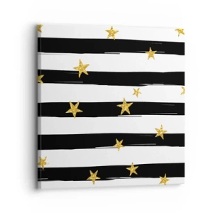 Canvastavla - Bild på duk - Alla är vi födda under lycklig stjärna - 30x30 cm