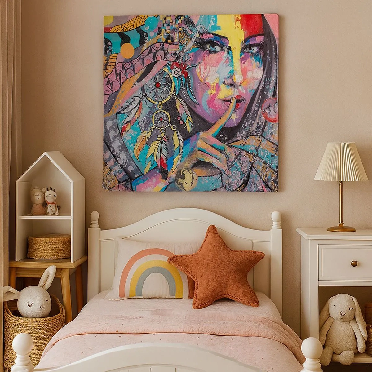 Canvastavla - Bild på duk - Var tyst tills du förstår - 30x30 cm