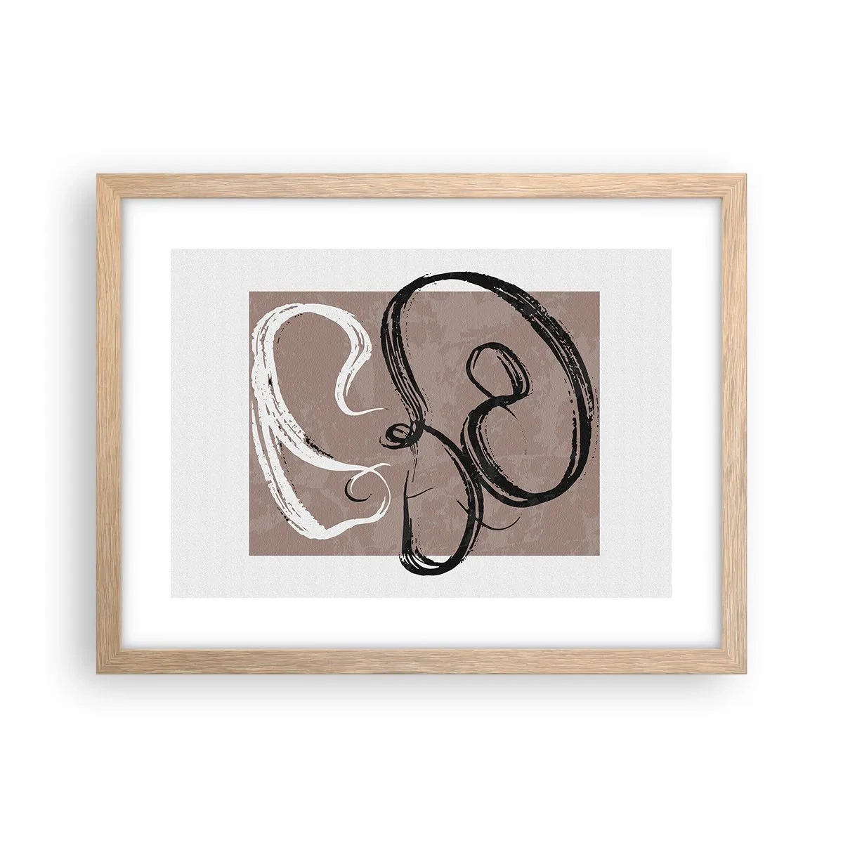 Affisch i ram av ljusek - Komposition - sökande efter fullständighet - 40x30 cm