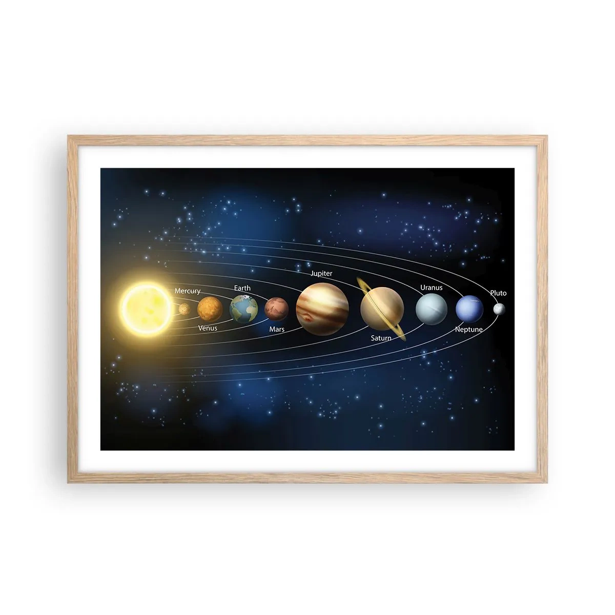 Affisch i ram av ljusek - En av tio - 70x50 cm