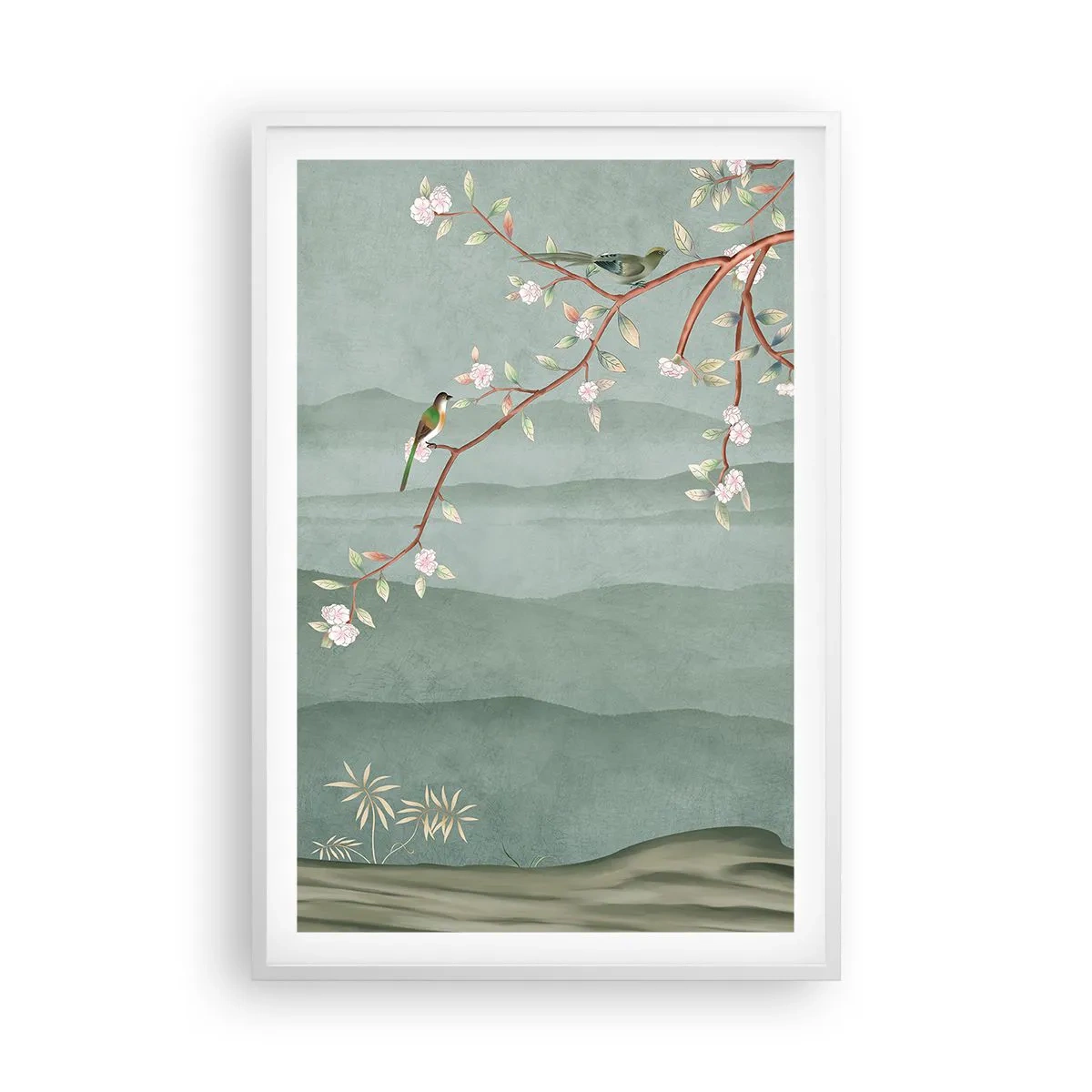 Affisch i vit ram - Vår, ah, det är du - 61x91 cm