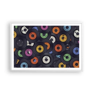 Affisch i vit ram - Klassikens färger - 91x61 cm