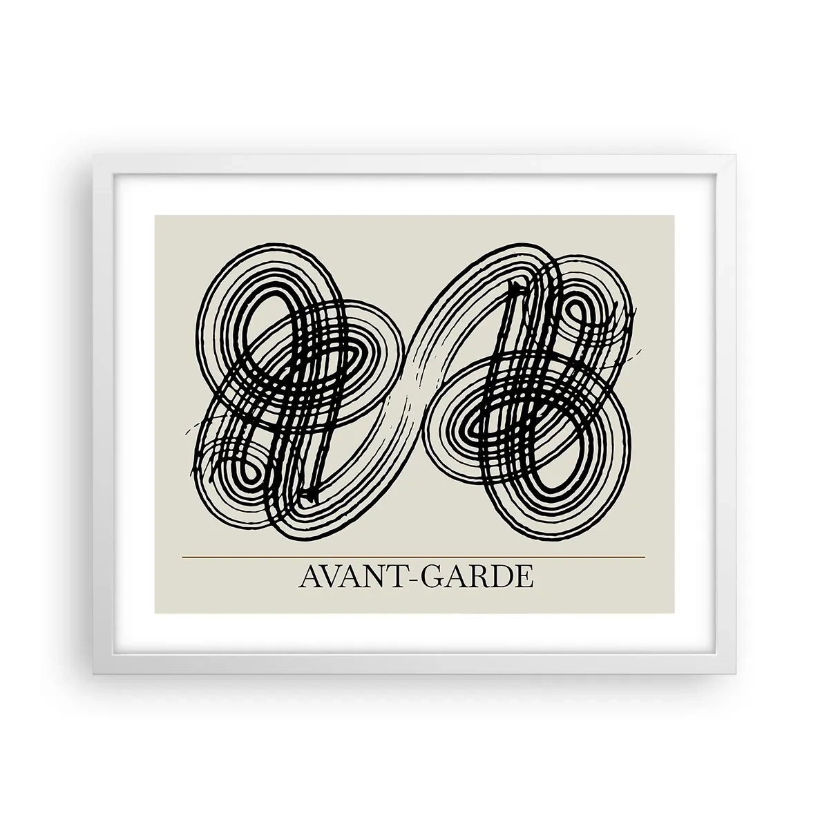 Affisch i vit ram - Det kom ut spontant - 50x40 cm