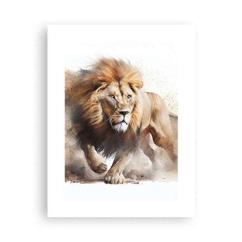 Affisch - Kungen har gett sig av - 30x40 cm