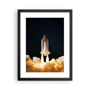 Affisch i svart ram - Ad astra! - 30x40 cm