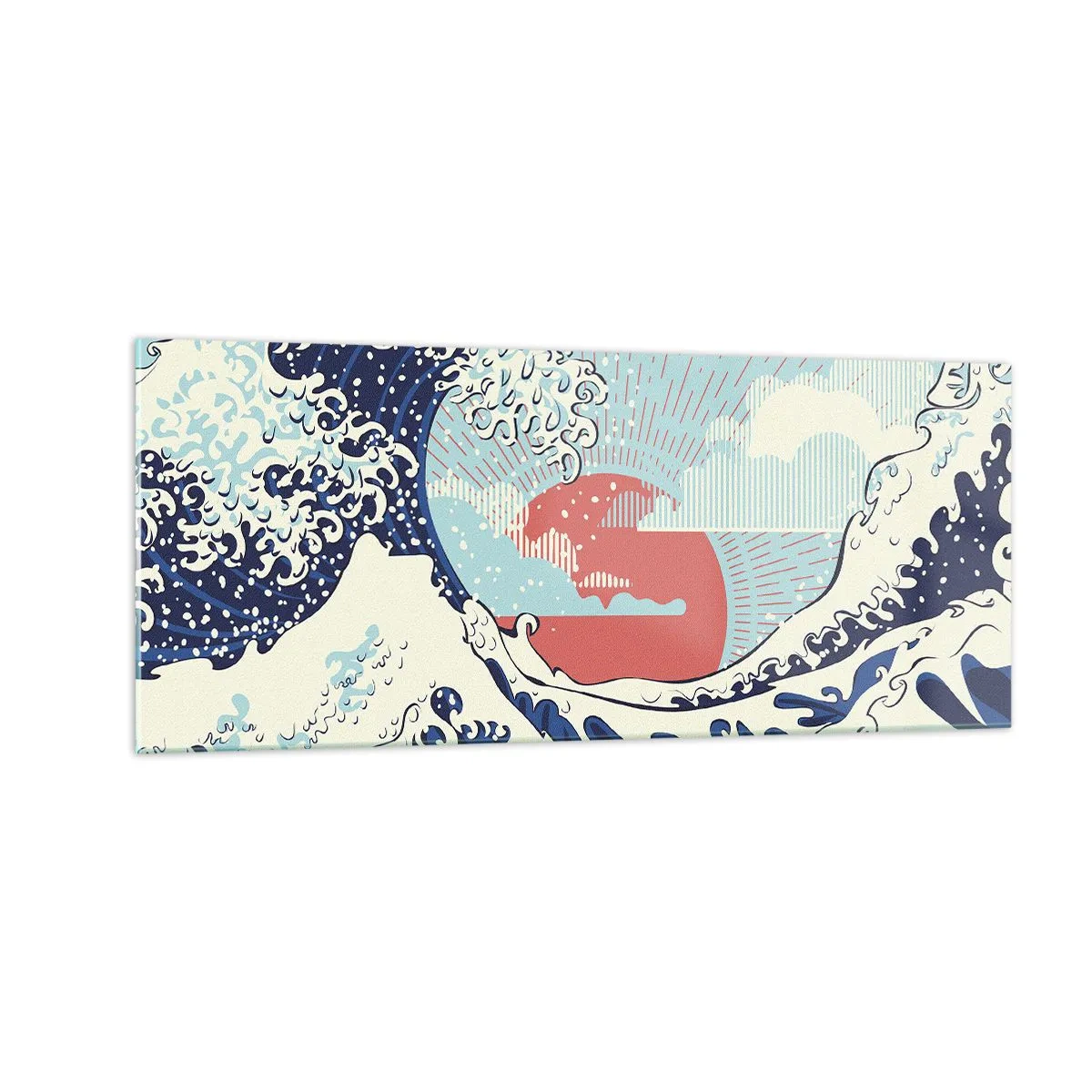 Glastavla - Bild på glas - Ur japanska inspirationer - 100x40 cm