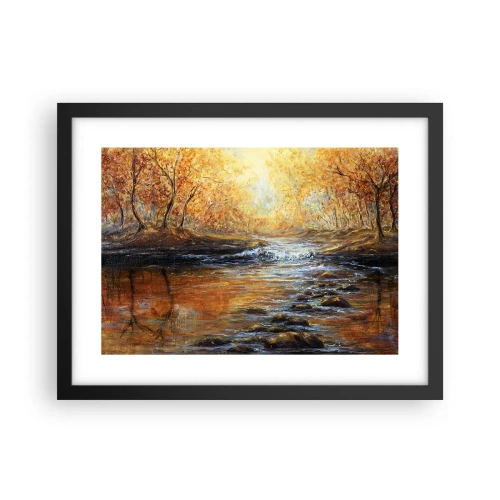 Affisch i svart ram - Gyllene bäck - 40x30 cm