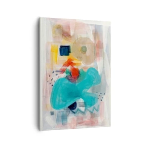 Canvastavla - Bild på duk - Ett färgglatt spel - 50x70 cm