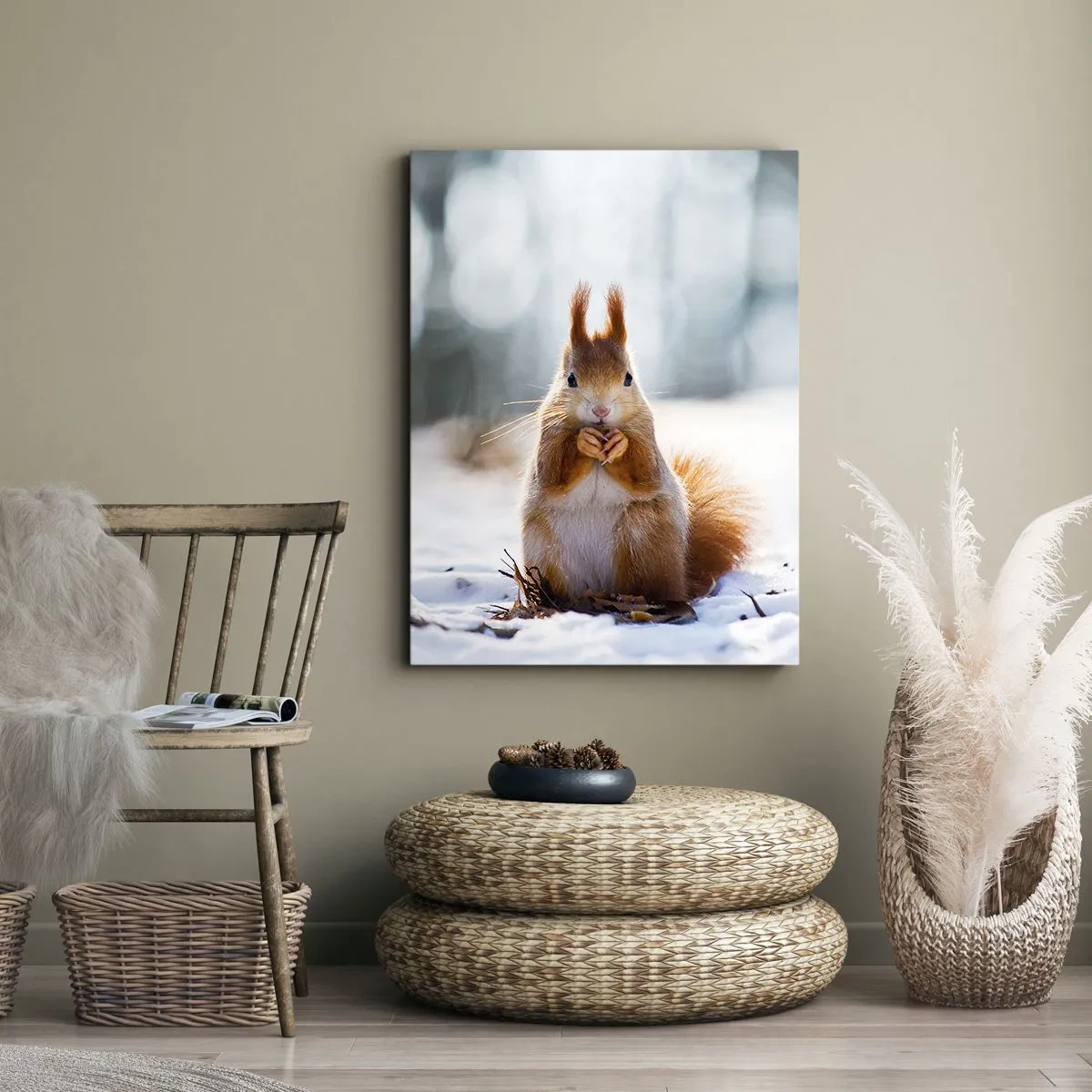 Canvastavla - Bild på duk - Vad glor du på? - 80x120 cm