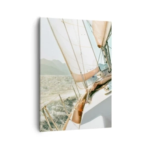 Canvastavla - Bild på duk - Under full segel - 50x70 cm