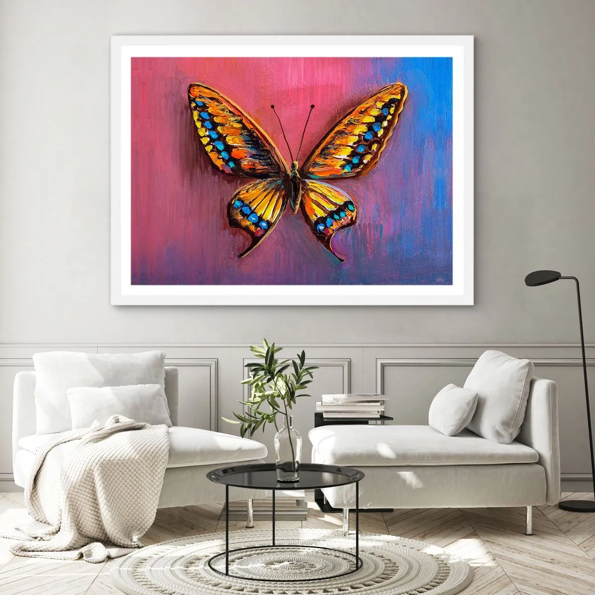 Affisch i vit ram - Naturens klenoder - 100x70 cm