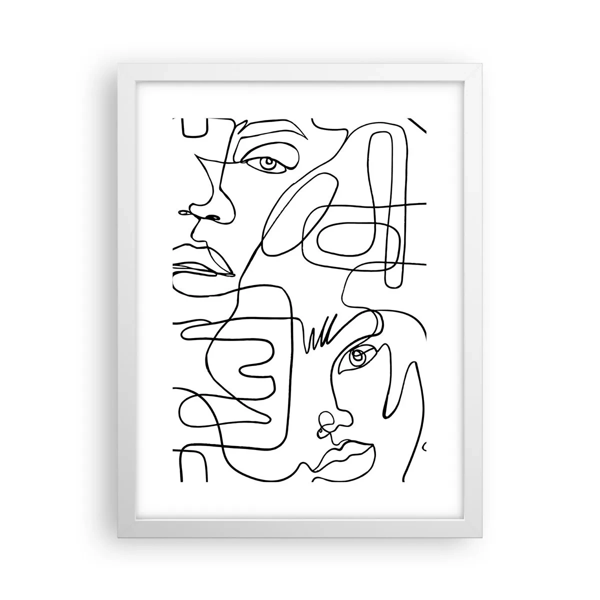 Affisch i vit ram - I trassliga känslor - 30x40 cm