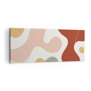 Canvastavla - Bild på duk - Ornamental zig-zack? - 120x50 cm