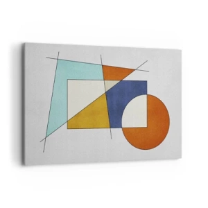Canvastavla - Bild på duk - Abstraktion: modernistiskt nöje - 120x80 cm