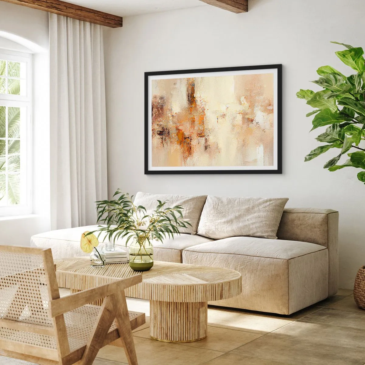 Affisch i svart ram - Bärnstenens själ - 100x70 cm