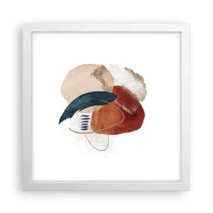 Affisch i vit ram - Oval komposition - 30x30 cm