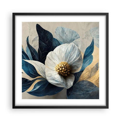 Affisch i svart ram - Har ett hjärta av guld - 50x50 cm