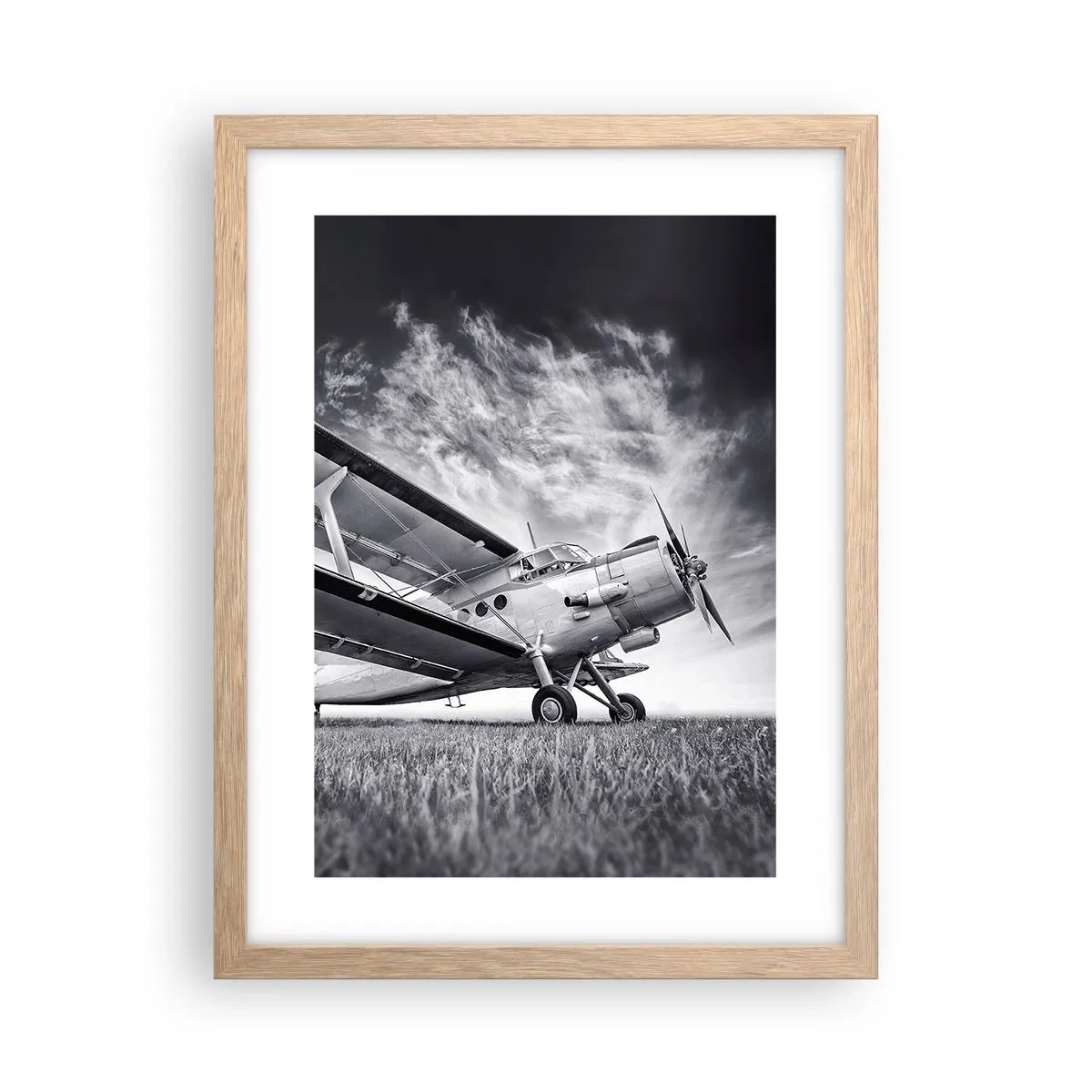 Affisch i ram av ljusek - Bevingad vandrare - 30x40 cm