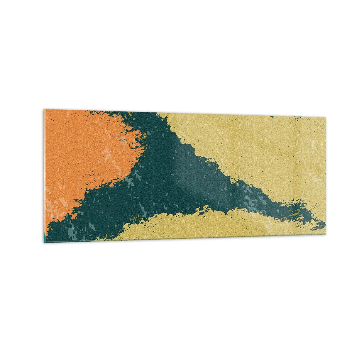 Glastavla - Bild på glas - Abstraktion - i slow motion - 100x40 cm