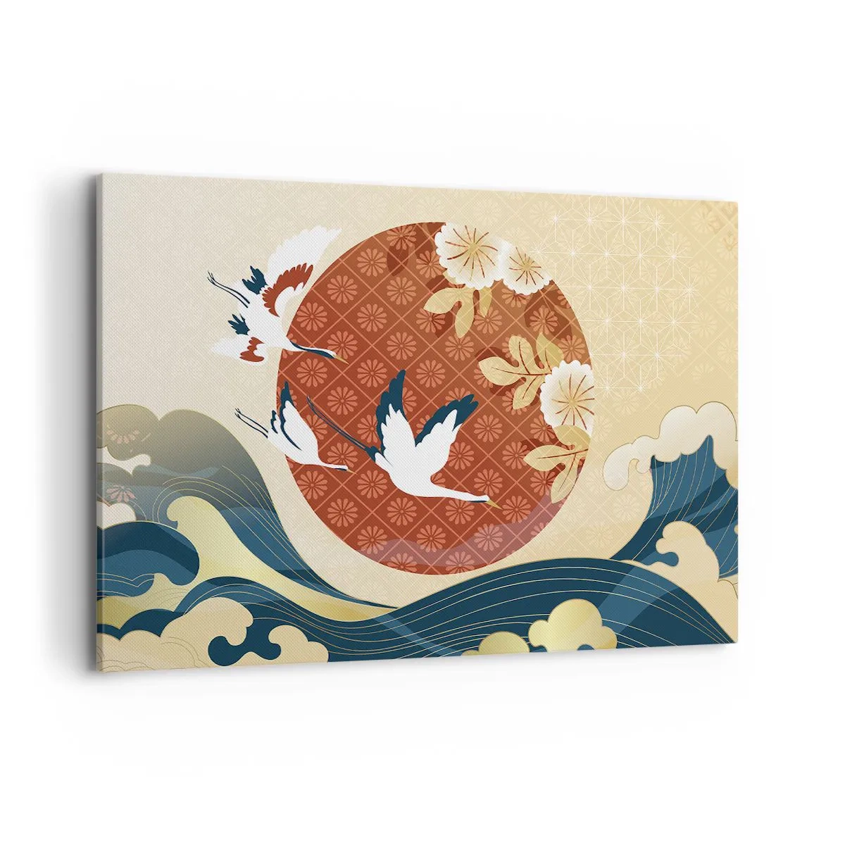 Canvastavla - Bild på duk - Japansk saga - 120x80 cm