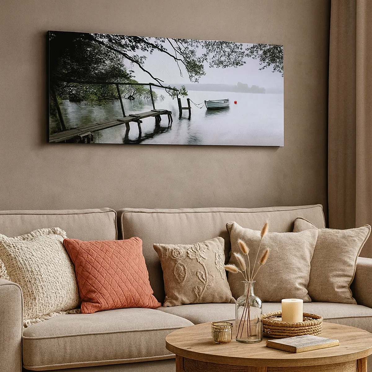 Canvastavla - Bild på duk - Så kopplar du av - 30x30 cm