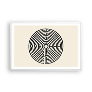 Affisch i vit ram - Mystisk ordning - 91x61 cm