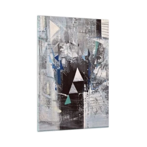 Glastavla - Bild på glas - Trianglarnas överordnade ordning - 80x120 cm
