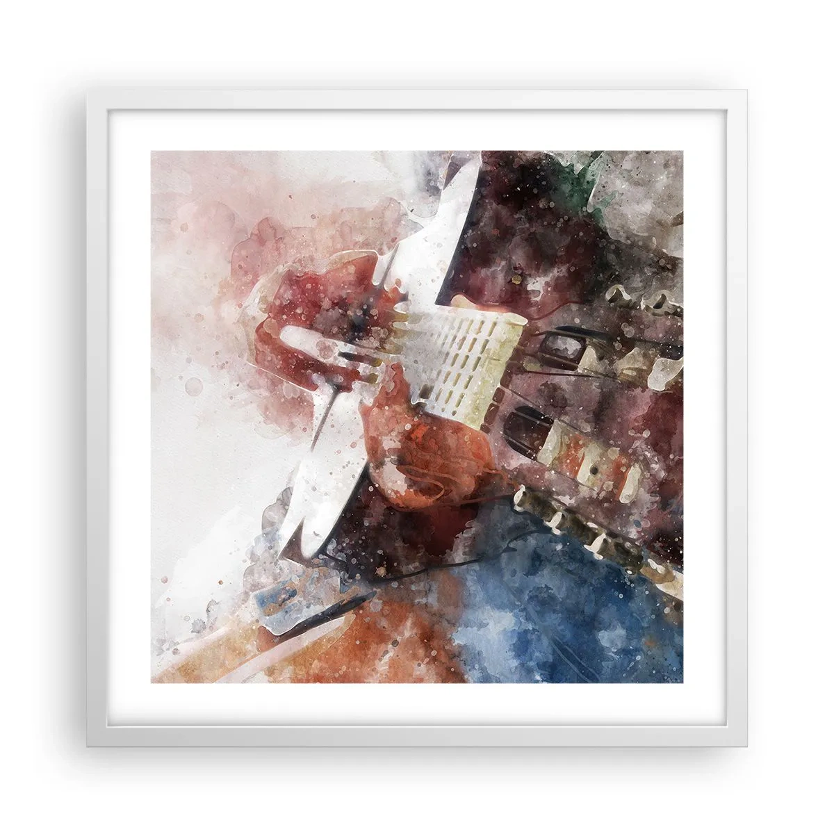 Affisch i vit ram - Vad tycker du om det? - 50x50 cm