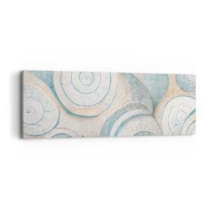 Canvastavla - Bild på duk - Vad döljer musslan? - 90x30 cm