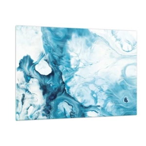 Glastavla - Bild på glas - Blåhetens konsert - 120x80 cm