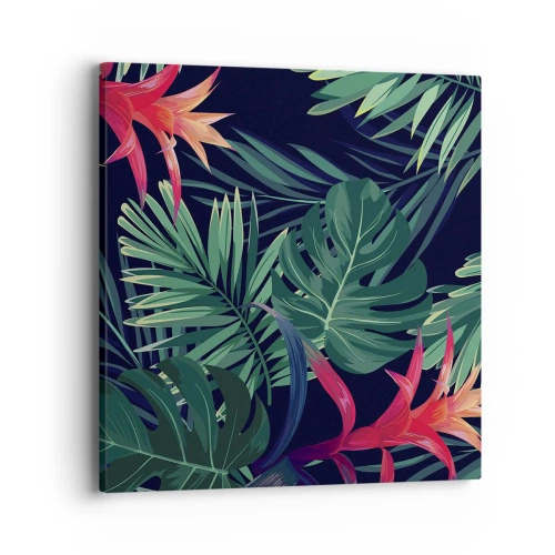 Canvastavla - Bild på duk - Brinna i grönskan - 40x40 cm