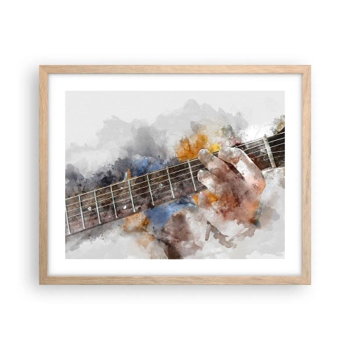 Affisch i ram av ljusek - Poesi mellan strängarna - 50x40 cm